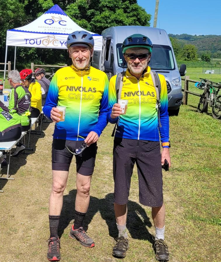 Jean-Marc et Maurice à l'arrivée